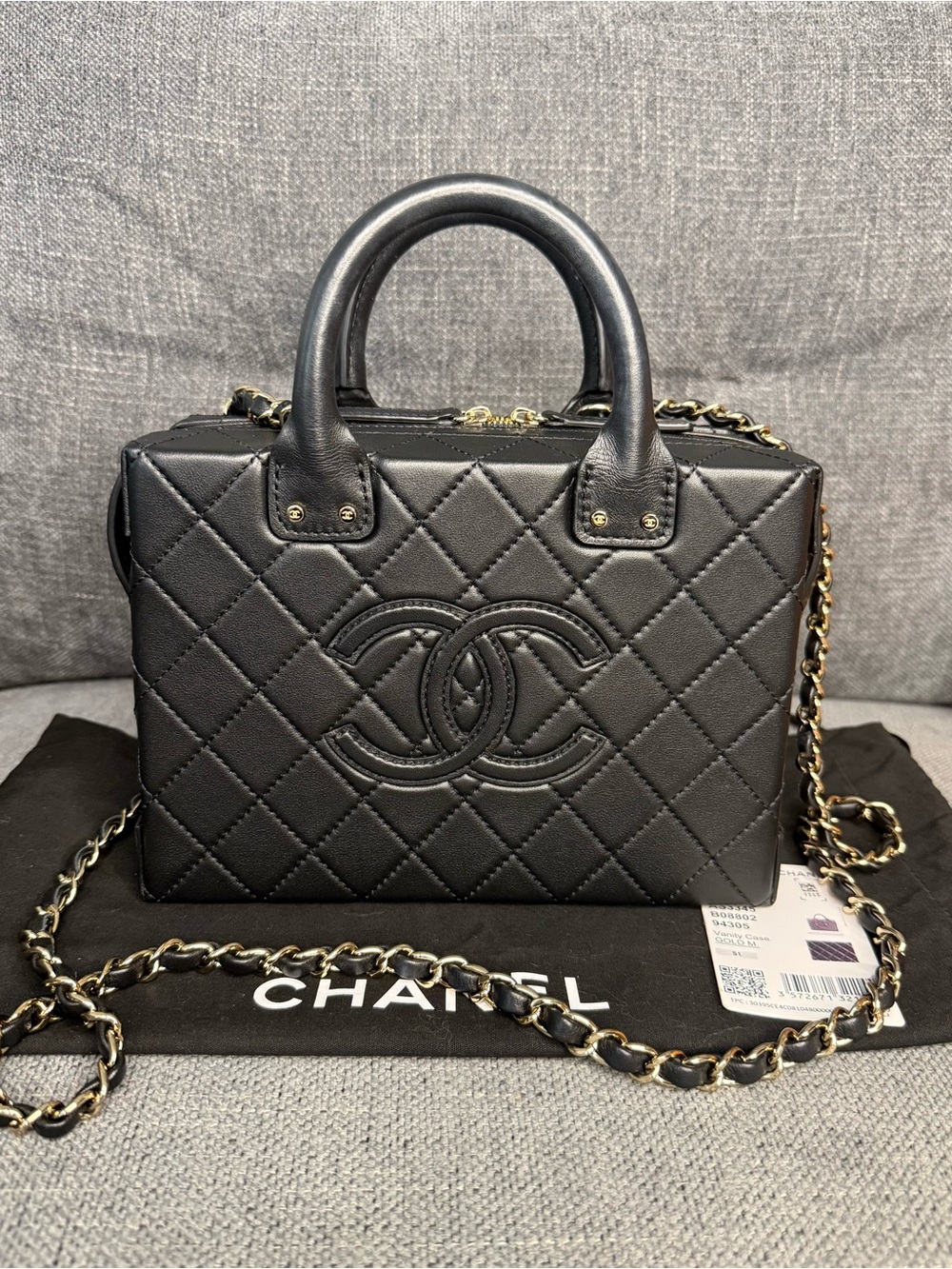 CHANEL CC Vanity square bag medium